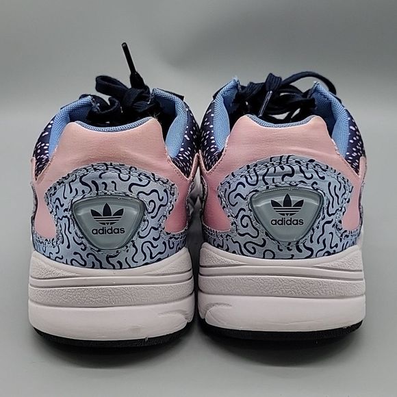 NEW Adidas Falcon Out Loud Graphic Satin Blue Pink - Picture 4 of 8